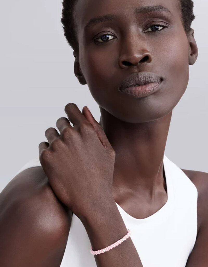 LAGOS Pink Caviar Pink Five Silver Station Ceramic Bracelet | 5mm