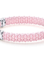 LAGOS Pink Caviar Three Station Diamond Caviar Bracelet | 9mm