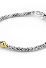 LAGOS Signature Caviar Two-Tone Station Bracelet | 3mm