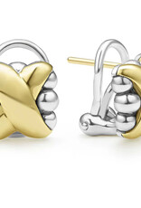 LAGOS Embrace Two-Tone X Omega Clip Earrings