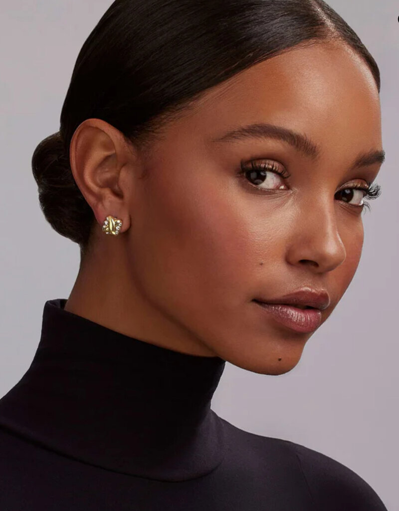 LAGOS Embrace Two-Tone X Omega Clip Earrings