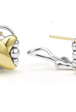 LAGOS Embrace Two-Tone X Omega Clip Earrings