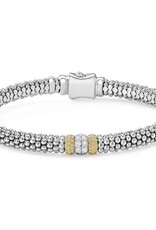 LAGOS Caviar Lux 1 Diamond Station Caviar Bracelet Medium (7)