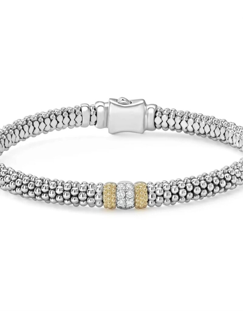 LAGOS Caviar Lux 1 Diamond Station Caviar Bracelet Medium (7)