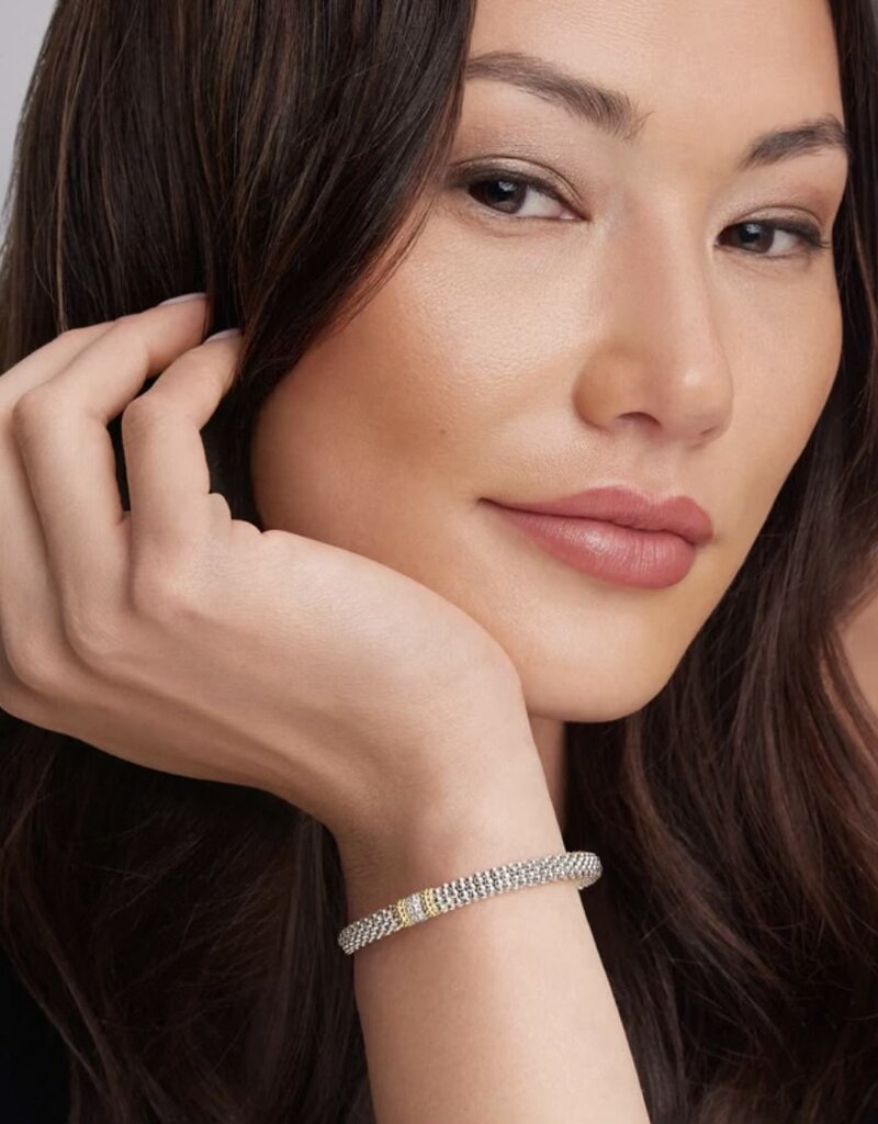 LAGOS Caviar Lux 1 Diamond Station Caviar Bracelet Medium (7)