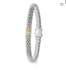 LAGOS Caviar Lux 1 Diamond Station Caviar Bracelet Medium (7)