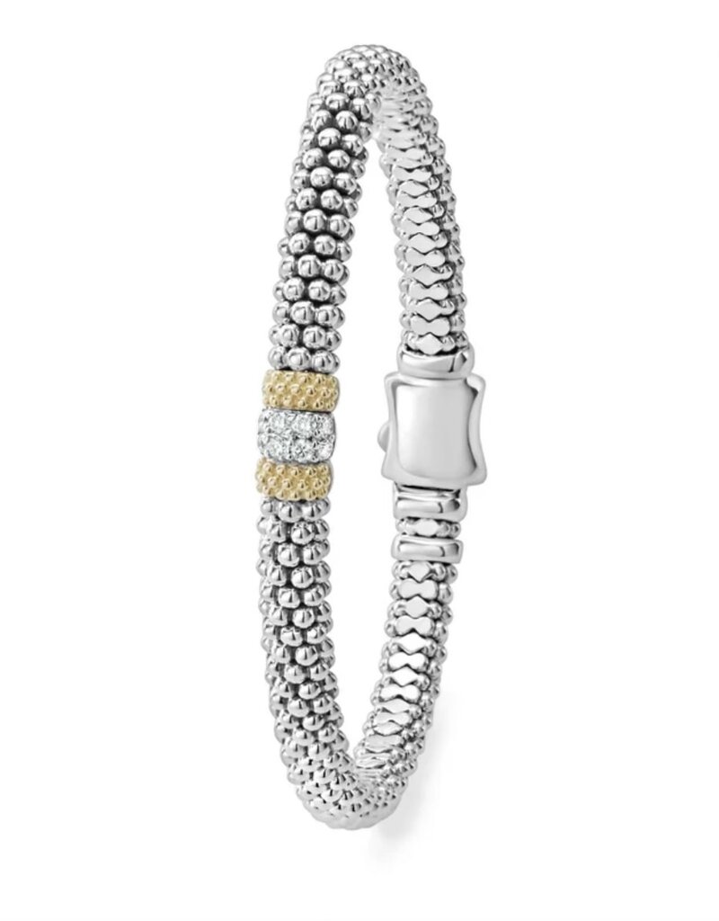 LAGOS Caviar Lux 1 Diamond Station Caviar Bracelet Medium (7)