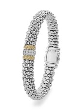 LAGOS Caviar Lux Diamond Single Station Diamond Caviar Bracelet 9mm