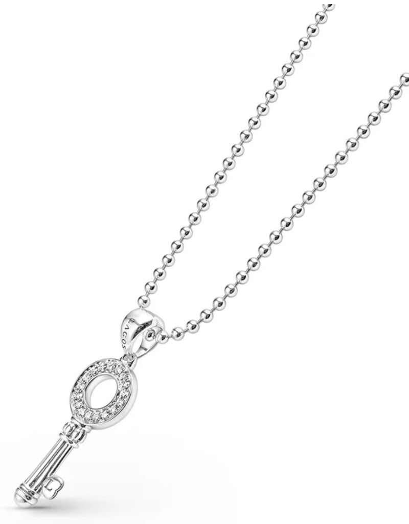 LAGOS Caviar Spark Key Diamond Pendant Necklace