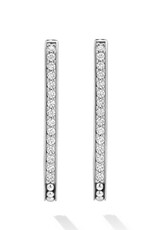 LAGOS Caviar Spark Large Linear Diamond Hoop Earrings