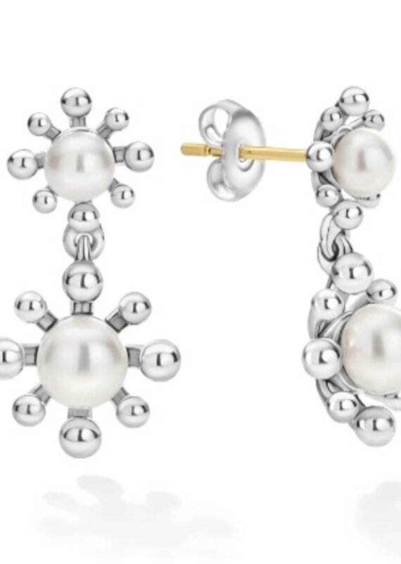 LAGOS Luna Fleur Pearl Drop Earrings
