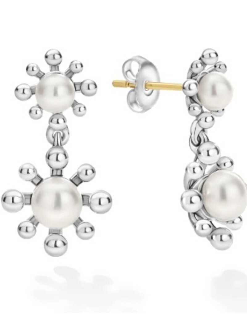 LAGOS Luna Fleur Pearl Drop Earrings