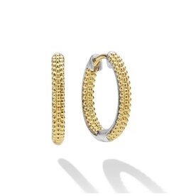 LAGOS Caviar Lux Two-Tone Caviar Huggie Earrings