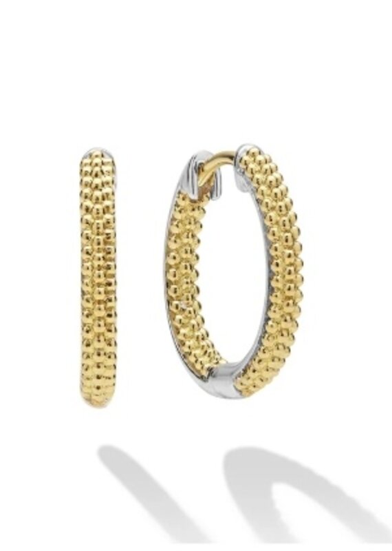 LAGOS Caviar Lux Two-Tone Caviar Huggie Earrings