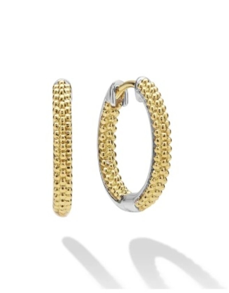 LAGOS Caviar Lux Two-Tone Caviar Huggie Earrings