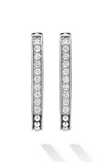 LAGOS Caviar Spark Linear Diamond Hoop Earrings