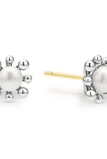 LAGOS Luna Fleur Pearl Stud Earrings