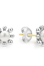 LAGOS Luna Fleur Pearl Stud Earrings