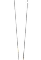 LAGOS Caviar Lux Two-Tone Three Ring Diamond Pendant Necklace