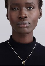 LAGOS Caviar Lux Two-Tone Three Ring Diamond Pendant Necklace