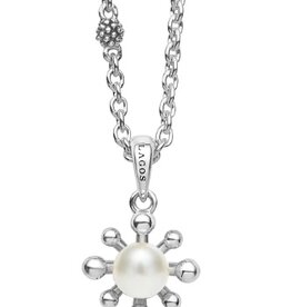 LAGOS Luna Fleur Pearl Pendant Necklace