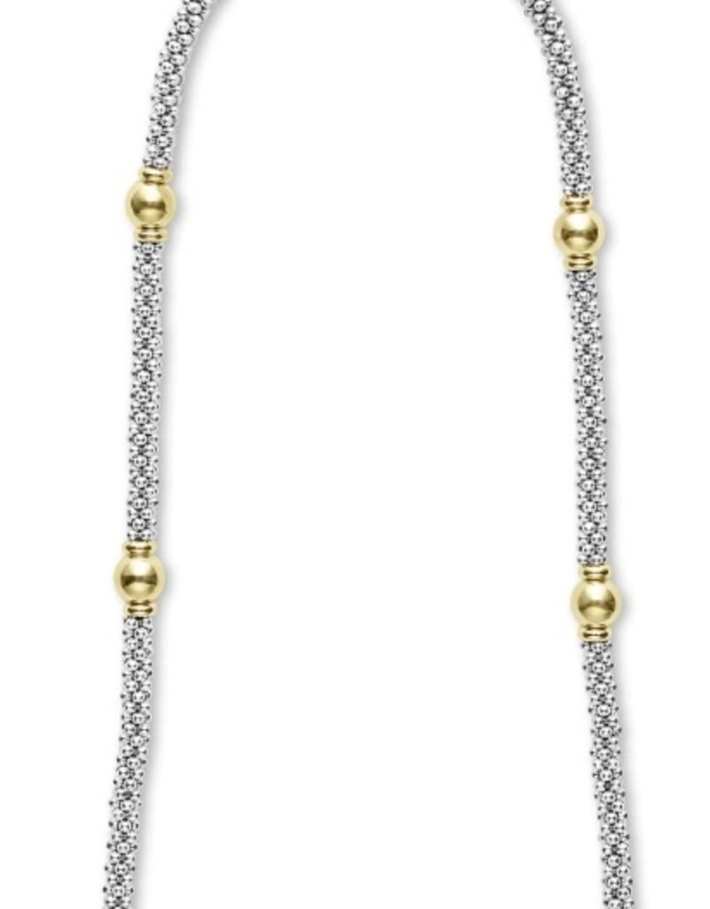 LAGOS Signature Caviar 18K Gold Station Necklace
