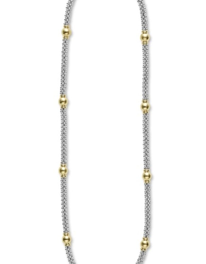 LAGOS Signature Caviar 18K Gold Station Necklace