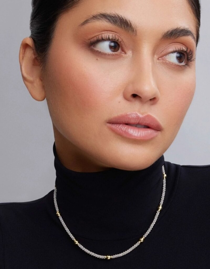 LAGOS Signature Caviar 18K Gold Station Necklace