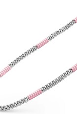 LAGOS Pink Caviar Silver Station Ceramic Beaded Necklace | 5mm