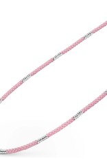 LAGOS Pink Caviar Silver Station Ceramic Beaded Necklace | 3mm