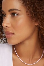 LAGOS Pink Caviar Silver Station Ceramic Beaded Necklace | 3mm