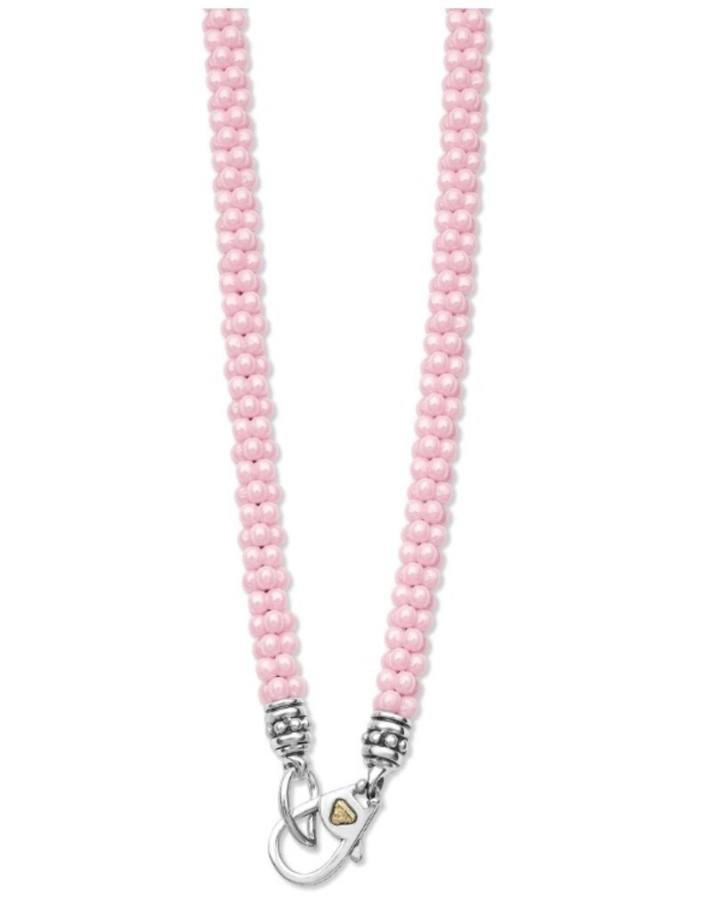 LAGOS Pink Caviar Ceramic Beaded Necklace | 5mm