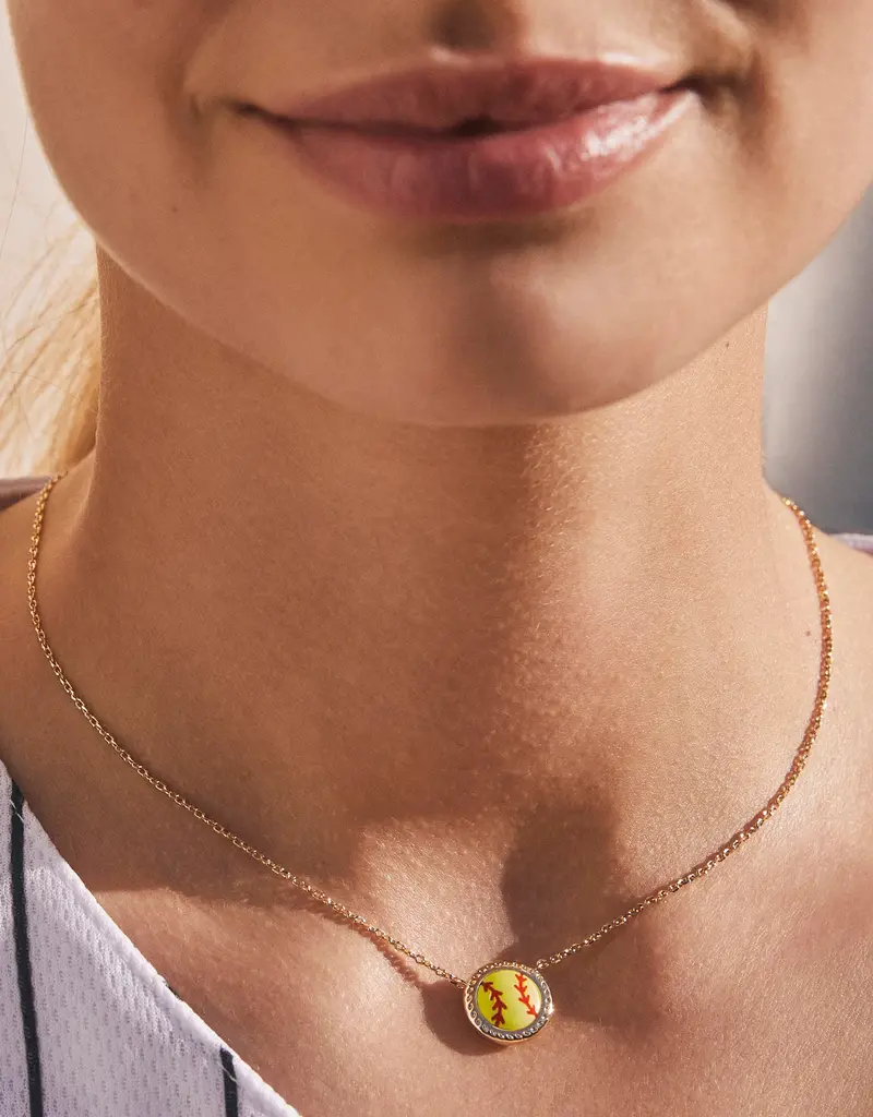 KENDRA SCOTT Softball Short Pendant Necklace