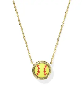 KENDRA SCOTT Softball Short Pendant Necklace