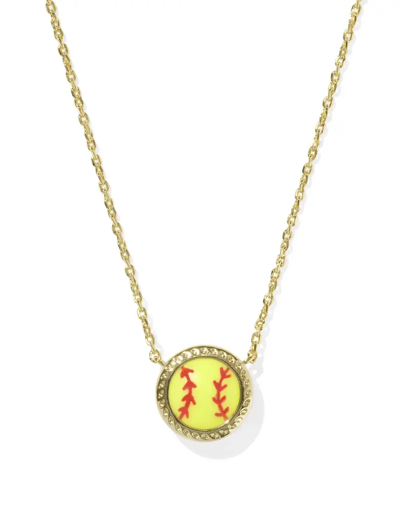 KENDRA SCOTT Softball Short Pendant Necklace