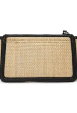 Glo Straw Mini Bag in Black