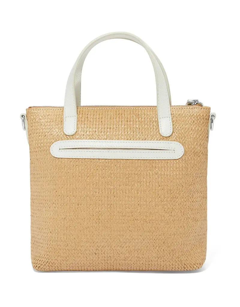 Daisy Dee Straw Embroidered Tote