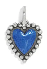 One Heart Love Charm in Blue
