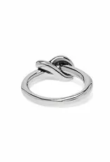 Interlok Single Knot Ring In Silver