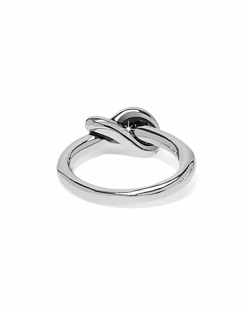 Interlok Single Knot Ring In Silver