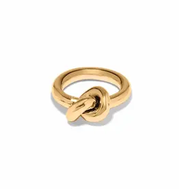 Interlok Single Knot Ring in Gold