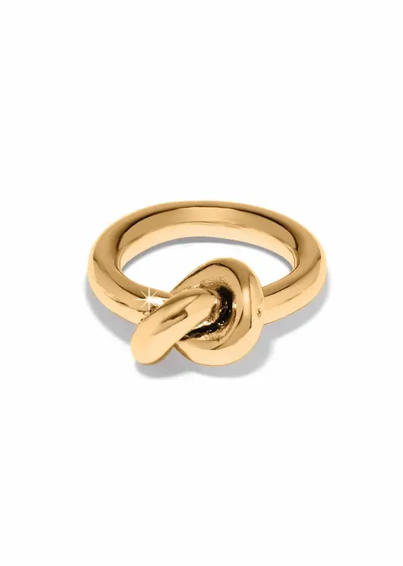 Interlok Single Knot Ring in Gold