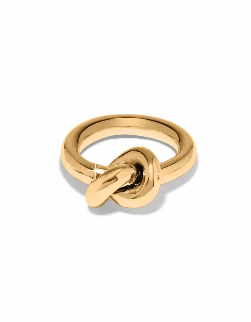 Interlok Single Knot Ring in Gold