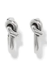 Interlok Single Knot Hoop In Silver