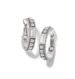 Pretty Tough Gem Hoop in Crystal