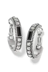 Pretty Tough Gem Hoop in Black