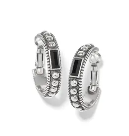 Pretty Tough Gem Hoop in Black