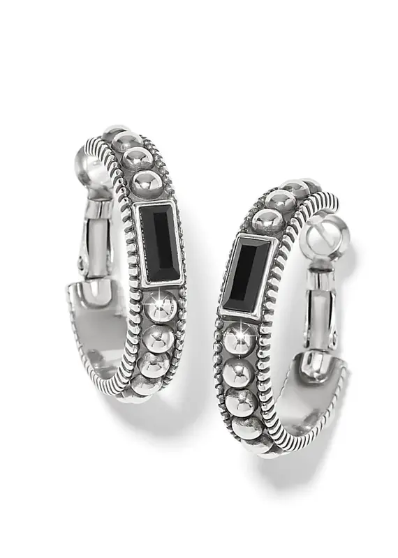 Pretty Tough Gem Hoop in Black