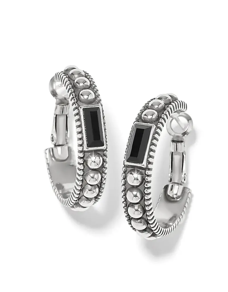 Pretty Tough Gem Hoop in Black