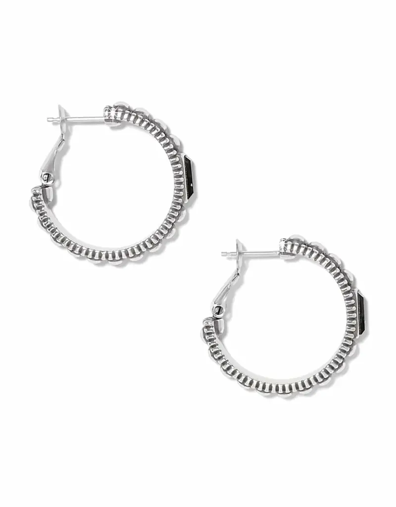 Pretty Tough Gem Hoop in Black